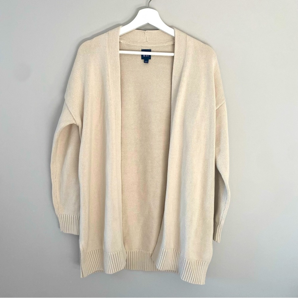 GAP white open cardigan (S)